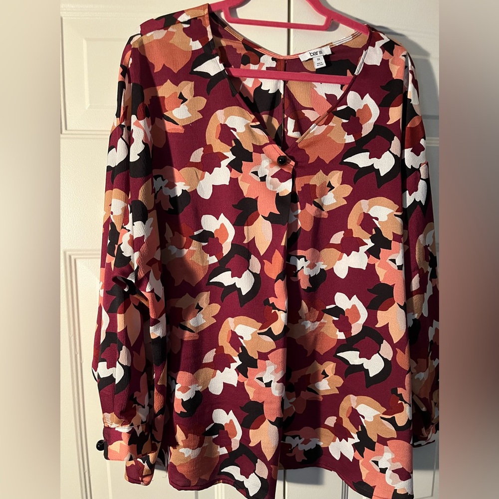 Bar III Textured Blouse